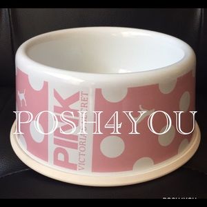 NWT RARE PINK VS DOG BOWL